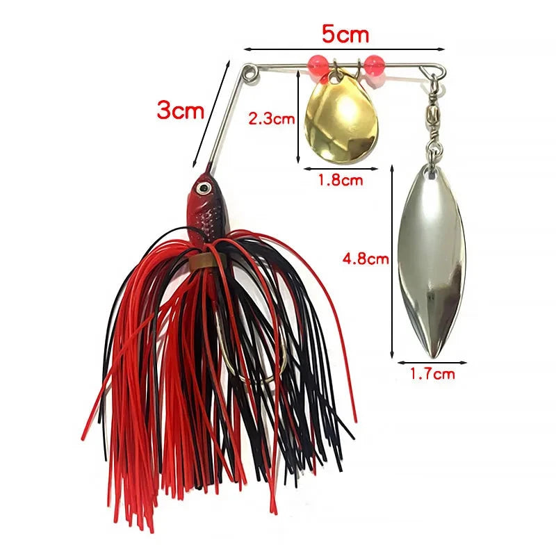 Spinnerbait Lure for Bass Pike 18g