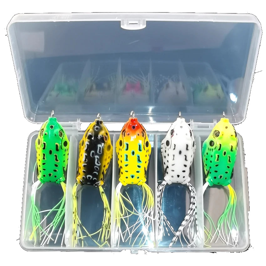 Frog Fishing Lures Set Topwater for Bass and Catfish 6g and 13g